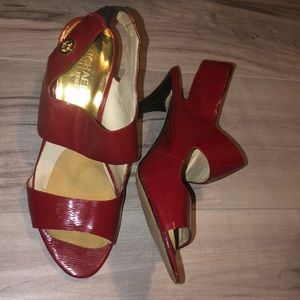 Authentic red Michael Kors heels
